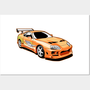 Brian's toyota supra from fast and furious Posters and Art